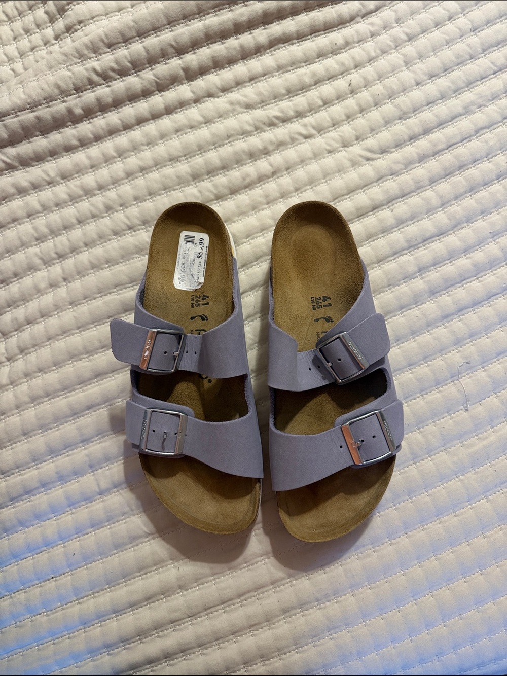 Papillio women’s Double-Buckle Sandals in Lavender